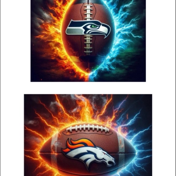 20oz tumblers w/ NFL Team Logo Footballs - Picture 4 of 16